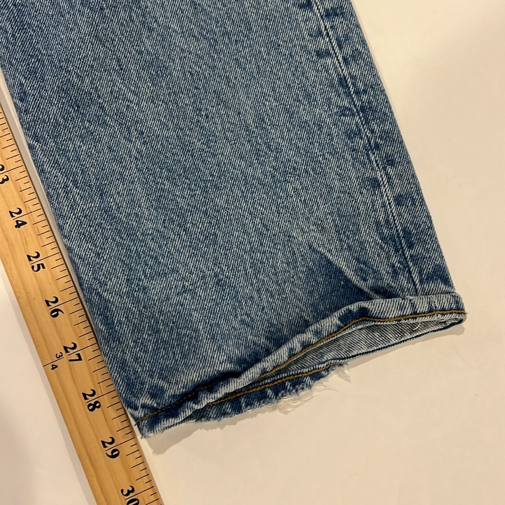AGOLDE blue high waisted straight leg jeans size 26 - Picture 7 of 7